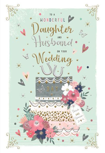 Picture of TO A DAUGHTER & HUSBAND ON YOUR WEDDING CARD